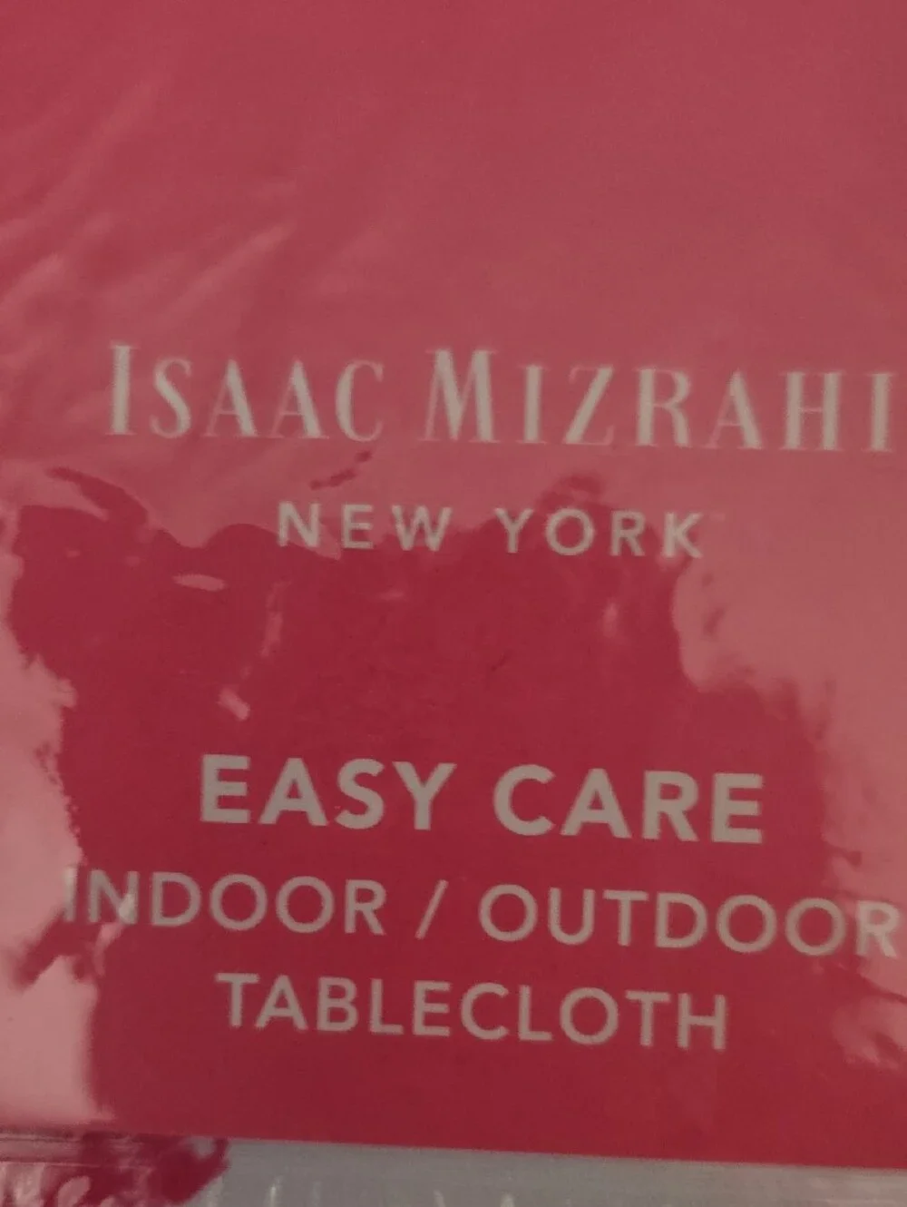 Isaac Mizrahi White Tablecloth & Placemats with Multicolor Party Hats
